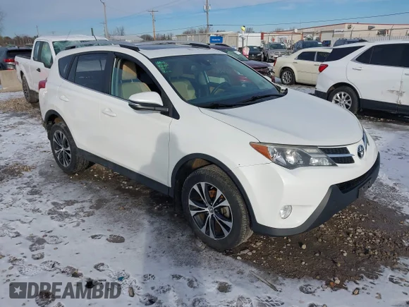 ✅ 2015 Toyota RAV4 Limited • VIN: 2T3DFREV8FW367886 • Лот: 44059208. Опубліковано раніше на IAAI з пробігом 136 426 миль. Безкоштовний доступ до архіву аукціонних продажів зі США та докладний звіт про історію автомобіля на DreamBid. Зображення 1.