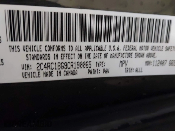 ✅ 2012 Chrysler Town & Country Touring • VIN: 2C4RC1BG9CR190065 • Lot: 44020461. Wystawiony na IAAI z przebiegiem 124 100 mil. Bezpłatny archiwum sprzedaży aukcyjnych z USA i szczegółowy raport historii pojazdu na DreamBid. Zdjęcie 9.