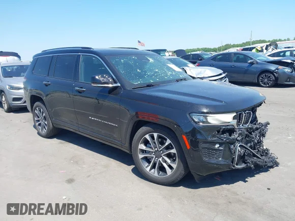 ✅ 2022 Jeep Grand Cherokee Overland • VIN: 1C4RJKDG0N8538746 • Лот: 45161685. Опубликован ранее на IAAI с пробегом 120 992 миль. Бесплатный доступ к архиву аукционных продаж из США и подробный отчёт об истории автомобиля на DreamBid. Изображение 1.