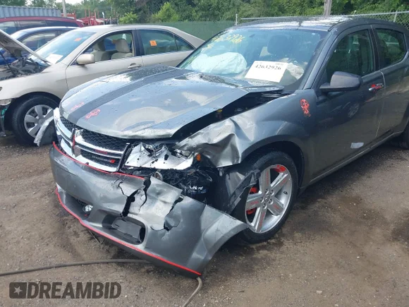 ✅ 2013 Dodge Avenger SE • VIN: 1C3CDZAB7DN648891 • Lot: 42632926. Listed on IAAI with 194,280 mi. Free auction sales archive from the USA and detailed vehicle history report at DreamBid. Image 6.