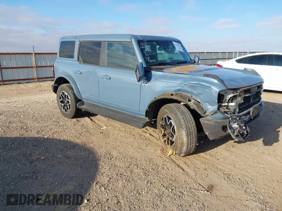 ✅ 2025 Ford Bronco Outer Banks • VIN: 1FMEE8BP7SLA79535 • Лот: 44922252. Опубликован ранее на IAAI с пробегом 11 811 миль. Бесплатный доступ к архиву аукционных продаж из США и подробный отчёт об истории автомобиля на DreamBid. Изображение 1.