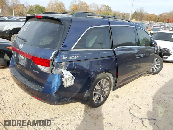 ✅ 2016 Honda Odyssey Touring Elite • VIN: 5FNRL5H9XGB004678 • Lot: 43762300. Wystawiony na IAAI z przebiegiem 147 412 mil. Bezpłatny archiwum sprzedaży aukcyjnych z USA i szczegółowy raport historii pojazdu na DreamBid. Zdjęcie 4.
