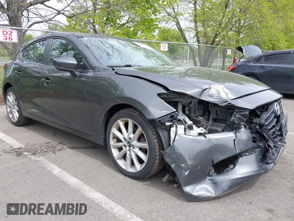 ✅ 2017 Mazda 3 Touring • VIN: JM1BN1L39H1139815 • Лот: 44975199. Опубліковано раніше на IAAI з пробігом 108 482 миль. Безкоштовний доступ до архіву аукціонних продажів зі США та докладний звіт про історію автомобіля на DreamBid. Зображення 1.