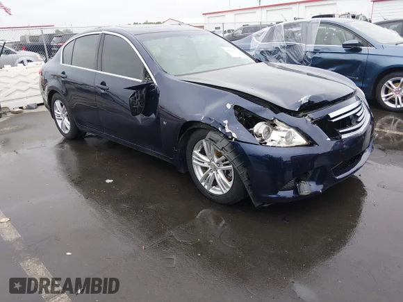 ✅ 2015 Infiniti Q40 • VIN: JN1CV6AP6FM502044 • Lot: 44913328. Listed on IAAI with 150,110 mi. Free auction sales archive from the USA and detailed vehicle history report at DreamBid. Image 1.