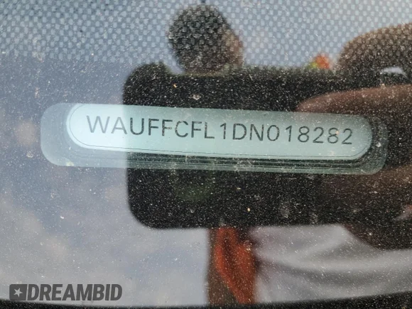 ✅ 2013 Audi A4 Premium • VIN: WAUFFCFL1DN018282 • Lot: 64946335. Listed on Copart with Not provided. Free auction sales archive from the USA and detailed vehicle history report at DreamBid. Image 12.