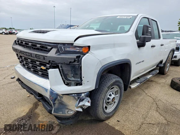 ✅ 2022 Chevrolet Silverado 2500HD Work Truck • VIN: 1GC5YLE7XNF318010 • Lot: 48520766. Wystawiony na Copart z przebiegiem 91 181 mil. Bezpłatny archiwum sprzedaży aukcyjnych z USA i szczegółowy raport historii pojazdu na DreamBid. Zdjęcie 1.