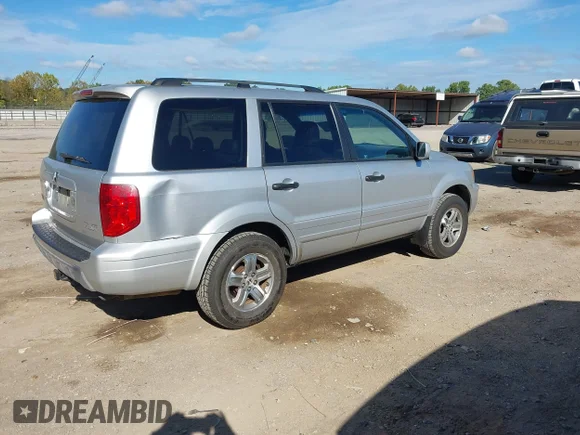 ✅ 2005 Honda Pilot EX-L • VIN: 5FNYF185X5B050002 • Lot: 43239197. Listed on IAAI with 188,852 mi. Free auction sales archive from the USA and detailed vehicle history report at DreamBid. Image 4.