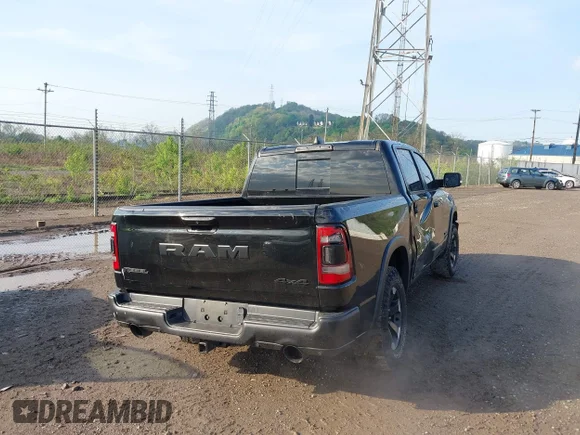 ✅ 2022 Ram 1500 Rebel • VIN: 1C6SRFLT4NN206513 • Lot: 44952658. Wystawiony na IAAI z przebiegiem 37 758 mil. Bezpłatny archiwum sprzedaży aukcyjnych z USA i szczegółowy raport historii pojazdu na DreamBid. Zdjęcie 4.