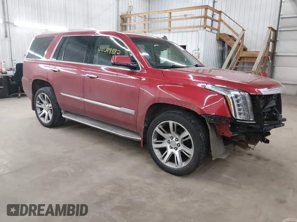 ✅ 2015 Cadillac Escalade Luxury • VIN: 1GYS4BKJ3FR279750 • Лот: 44498882. Опубліковано раніше на IAAI з пробігом 125 070 миль. Безкоштовний доступ до архіву аукціонних продажів зі США та докладний звіт про історію автомобіля на DreamBid. Зображення 1.
