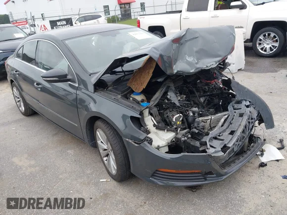 ✅ 2012 Volkswagen CC Sport • VIN: WVWMP7AN4CE505899 • Lot: 42851101. Listed on IAAI with 123,262 mi. Free auction sales archive from the USA and detailed vehicle history report at DreamBid. Image 1.