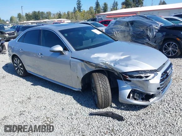 ✅ 2021 Audi A4 Premium • VIN: WAUABAF4XMN003704 • Lot: 43260968. Wystawiony na IAAI z przebiegiem 51 496 mil. Bezpłatny archiwum sprzedaży aukcyjnych z USA i szczegółowy raport historii pojazdu na DreamBid. Zdjęcie 1.