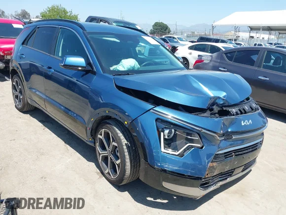 ✅ 2024 Kia Niro EX Touring • VIN: KNDCR3LE0R5192936 • Lot: 42110887. Listed on IAAI with 7,259 mi. Free auction sales archive from the USA and detailed vehicle history report at DreamBid. Image 1.