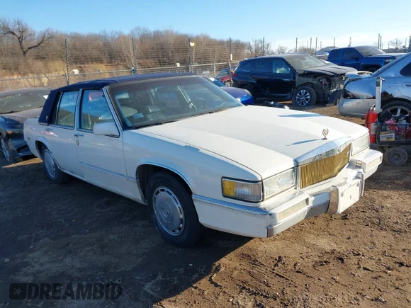 ✅ 1990 Cadillac DeVille • VIN: 1G6CD5334L4364507 • Лот: 44480314. Опубліковано раніше на IAAI з пробігом 102 916 миль. Безкоштовний доступ до архіву аукціонних продажів зі США та докладний звіт про історію автомобіля на DreamBid. Зображення 1.