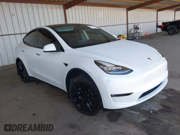 ✅ 2022 Tesla Model Y Long Range • VIN: 7SAYGDEE4NF402996 • Lot: 45344081. Listed on IAAI with Not provided. Free auction sales archive from the USA and detailed vehicle history report at DreamBid. Image 1.