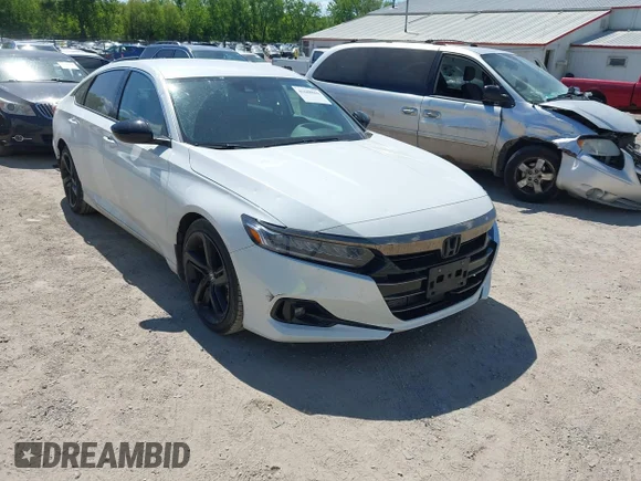 ✅ 2022 Honda Accord Sport SE • VIN: 1HGCV1F42NA047077 • Лот: 45080050. Опубликован ранее на IAAI с пробегом 49 360 миль. Бесплатный доступ к архиву аукционных продаж из США и подробный отчёт об истории автомобиля на DreamBid. Изображение 1.