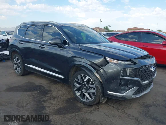 ✅ 2023 Hyundai Santa Fe Calligraphy • VIN: 5NMS5DAL3PH603447 • Lot: 45468078. Listed on IAAI with 54,922 mi. Free auction sales archive from the USA and detailed vehicle history report at DreamBid. Image 1.