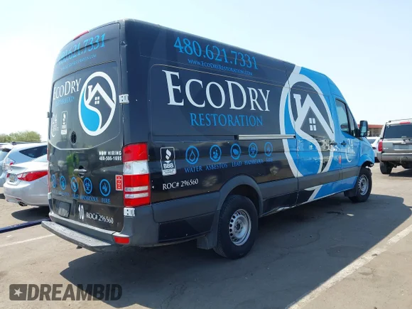 ✅ 2017 Mercedes-Benz Sprinter Cargo Worker • VIN: WD3PE8CD6HP578808 • Lot: 42696271. Listed on IAAI with 138,595 mi. Free auction sales archive from the USA and detailed vehicle history report at DreamBid. Image 4.