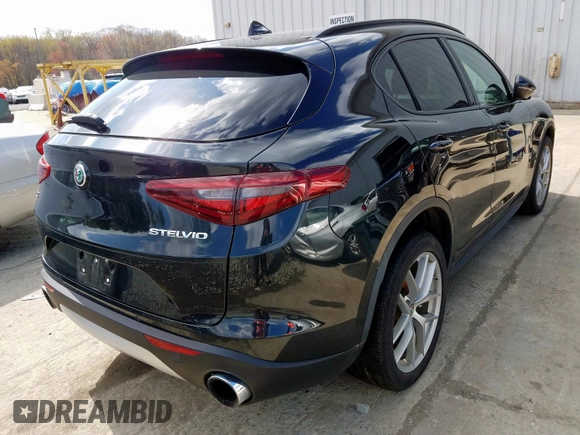 ✅ 2018 Alfa Romeo Stelvio Ti Sport • VIN: ZASFAKNN9J7B77363 • Лот: 35964990. Опубліковано раніше на Copart з пробігом 24 988 миль. Безкоштовний доступ до архіву аукціонних продажів зі США та докладний звіт про історію автомобіля на DreamBid. Зображення 4.
