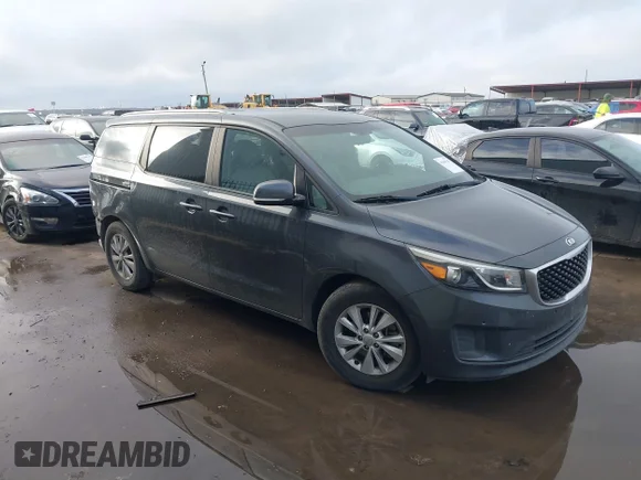 ✅ 2016 Kia Sedona LX • VIN: KNDMB5C13G6215893 • Lot: 41090785. Wystawiony na IAAI z przebiegiem 103 060 mil. Bezpłatny archiwum sprzedaży aukcyjnych z USA i szczegółowy raport historii pojazdu na DreamBid. Zdjęcie 1.