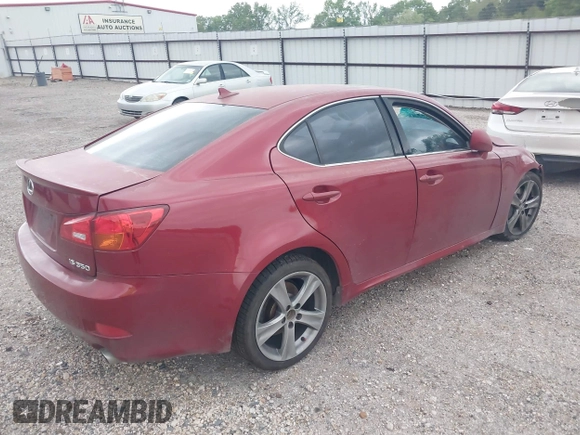 ✅ 2007 Lexus IS 350 • VIN: JTHBE262372008380 • Lot: 41916095. Listed on IAAI with Not provided. Free auction sales archive from the USA and detailed vehicle history report at DreamBid. Image 4.
