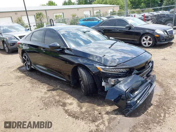 ✅ 2021 Honda Accord Sport • VIN: 1HGCV2F38MA034037 • Lot: 45351224. Wystawiony na IAAI z przebiegiem 74 801 mil. Bezpłatny archiwum sprzedaży aukcyjnych z USA i szczegółowy raport historii pojazdu na DreamBid. Zdjęcie 1.