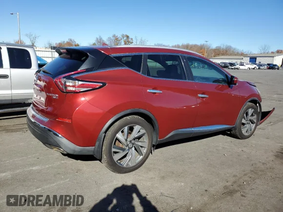 ✅ 2015 Nissan Murano Platinum • VIN: 5N1AZ2MHXFN211347 • Lot: 80473844. Wystawiony na Copart z przebiegiem 72 536 mil. Bezpłatny archiwum sprzedaży aukcyjnych z USA i szczegółowy raport historii pojazdu na DreamBid. Zdjęcie 3.