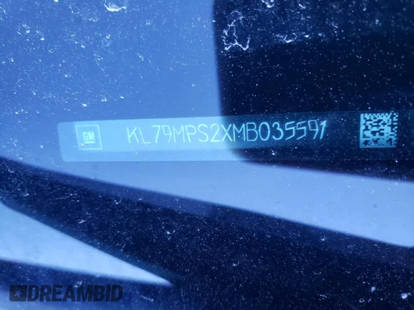 ✅ 2021 Chevrolet TrailBlazer LT • VIN: KL79MPS2XMB035591 • Лот: 38402563. Опубликован ранее на Copart с пробегом 63 087 миль. Бесплатный доступ к архиву аукционных продаж из США и подробный отчёт об истории автомобиля на DreamBid. Изображение 13.