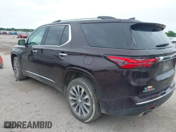 ✅ 2023 Chevrolet Traverse Premier • VIN: 1GNERKKW8PJ305184 • Lot: 45058312. Wystawiony na IAAI z przebiegiem 59 363 mil. Bezpłatny archiwum sprzedaży aukcyjnych z USA i szczegółowy raport historii pojazdu na DreamBid. Zdjęcie 3.