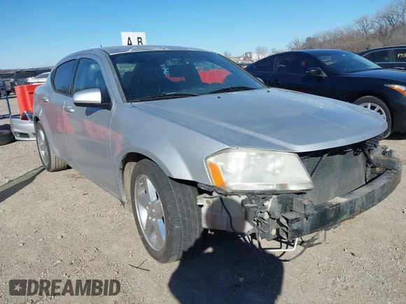 ✅ 2011 Dodge Avenger Lux • VIN: 1B3BD2FB1BN587284 • Lot: 44443003. Listed on IAAI with 152,735 mi. Free auction sales archive from the USA and detailed vehicle history report at DreamBid. Image 1.