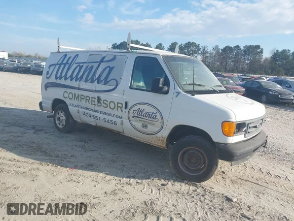 ✅ 2007 Ford Econoline Cargo Commercial • VIN: 1FTNE14W67DB31416 • Лот: 44549868. Опубліковано раніше на IAAI з пробігом 285 344 миль. Безкоштовний доступ до архіву аукціонних продажів зі США та докладний звіт про історію автомобіля на DreamBid. Зображення 1.