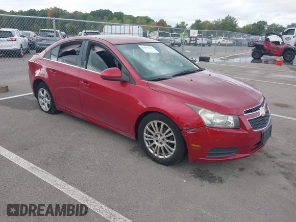 ✅ 2011 Chevrolet Cruze ECO 1XF • VIN: 1G1PJ5S93B7237539 • Lot: 43396146. Listed on IAAI with 186,000 mi. Free auction sales archive from the USA and detailed vehicle history report at DreamBid. Image 1.