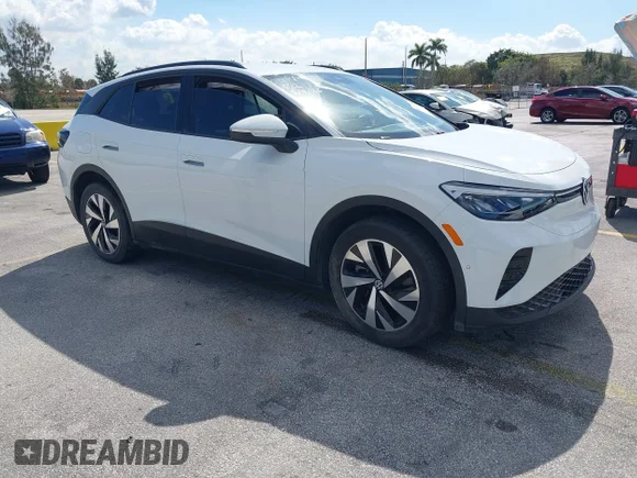 ✅ 2024 Volkswagen ID.4 Standard • VIN: 1V2BMPE8XRC002708 • Lot: 44351598. Listed on IAAI with 23,054 mi. Free auction sales archive from the USA and detailed vehicle history report at DreamBid. Image 1.