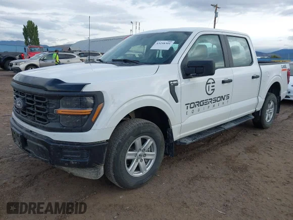 ✅ 2024 Ford F-150 XL • VIN: 1FTFW1L81RKF03974 • Lot: 43258301. Wystawiony na IAAI z przebiegiem 8 574 mil. Bezpłatny archiwum sprzedaży aukcyjnych z USA i szczegółowy raport historii pojazdu na DreamBid. Zdjęcie 2.