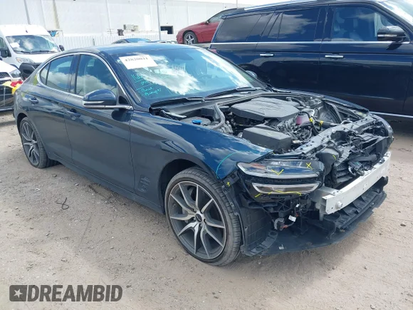 ✅ 2025 Genesis G70 2.5T • VIN: KMTG34SC6SU153838 • Lot: 42820021. Wystawiony na IAAI z przebiegiem 16 214 mil. Bezpłatny archiwum sprzedaży aukcyjnych z USA i szczegółowy raport historii pojazdu na DreamBid. Zdjęcie 1.