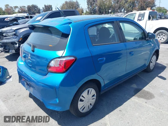 ✅ 2024 Mitsubishi Mirage ES • VIN: ML32AUHJ2RH010587 • Лот: 42237887. Опубліковано раніше на IAAI з пробігом 9 686 миль. Безкоштовний доступ до архіву аукціонних продажів зі США та докладний звіт про історію автомобіля на DreamBid. Зображення 4.