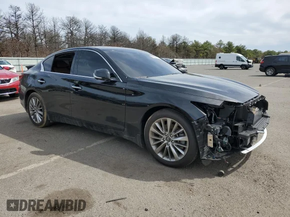 ✅ 2024 Infiniti Q50 Luxe • VIN: JN1EV7BR6RM630450 • Лот: 51539115. Опубліковано раніше на Copart з пробігом Не вказано. Безкоштовний доступ до архіву аукціонних продажів зі США та докладний звіт про історію автомобіля на DreamBid. Зображення 4.
