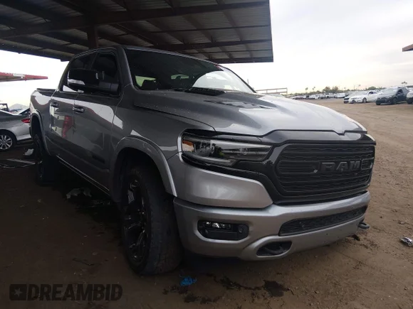 ✅ 2021 Ram 1500 Limited • VIN: 1C6SRFHT5MN584119 • Lot: 44881763. Listed on IAAI with 86,451 mi. Free auction sales archive from the USA and detailed vehicle history report at DreamBid. Image 1.