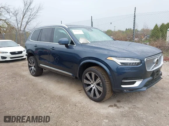 ✅ 2024 Volvo XC90 Ultimate Bright Theme • VIN: YV4062JF7R1210158 • Lot: 44962177. Listed on IAAI with 26,826 mi. Free auction sales archive from the USA and detailed vehicle history report at DreamBid. Image 1.
