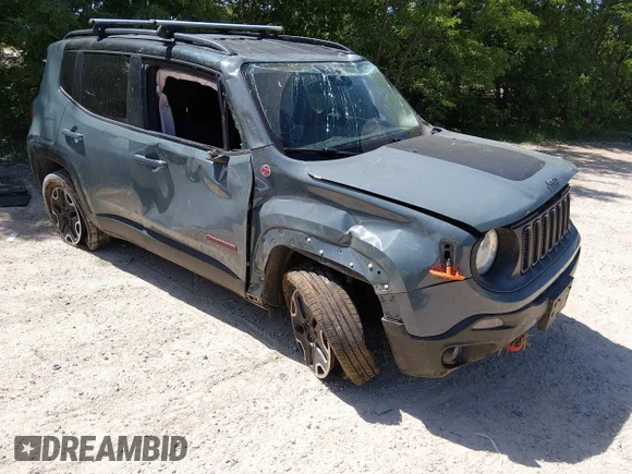 ✅ 2016 Jeep Renegade Trailhawk • VIN: ZACCJBCT8GPD34227 • Лот: 45231992. Опубликован ранее на IAAI с пробегом 144 645 миль. Бесплатный доступ к архиву аукционных продаж из США и подробный отчёт об истории автомобиля на DreamBid. Изображение 1.