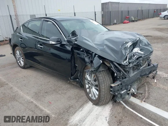 ✅ 2020 Infiniti Q50 Luxe • VIN: JN1EV7AP4LM203114 • Лот: 45018762. Опубліковано раніше на IAAI з пробігом Не вказано. Безкоштовний доступ до архіву аукціонних продажів зі США та докладний звіт про історію автомобіля на DreamBid. Зображення 1.