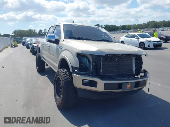 ✅ 2018 Ford F-150 XL • VIN: 1FTEW1CG4JFB39775 • Lot: 43487495. Wystawiony na IAAI z przebiegiem 132 420 mil. Bezpłatny archiwum sprzedaży aukcyjnych z USA i szczegółowy raport historii pojazdu na DreamBid. Zdjęcie 1.