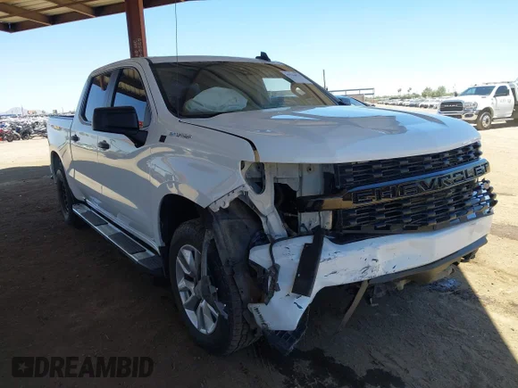 ✅ 2022 Chevrolet Silverado 1500 Custom • VIN: 3GCPWBEK5NG190805 • Lot: 45522874. Wystawiony na IAAI z przebiegiem 101 123 mil. Bezpłatny archiwum sprzedaży aukcyjnych z USA i szczegółowy raport historii pojazdu na DreamBid. Zdjęcie 1.