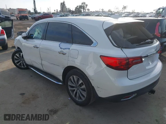 ✅ 2016 Acura MDX Technology • VIN: 5FRYD3H43GB002481 • Lot: 44319956. Wystawiony na IAAI z przebiegiem 148 950 mil. Bezpłatny archiwum sprzedaży aukcyjnych z USA i szczegółowy raport historii pojazdu na DreamBid. Zdjęcie 3.