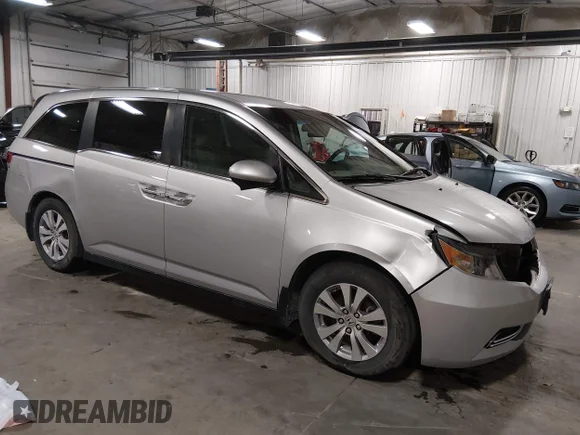 ✅ 2014 Honda Odyssey EX • VIN: 5FNRL5H41EB066732 • Lot: 45046641. Wystawiony na IAAI z przebiegiem 239 470 mil. Bezpłatny archiwum sprzedaży aukcyjnych z USA i szczegółowy raport historii pojazdu na DreamBid. Zdjęcie 1.