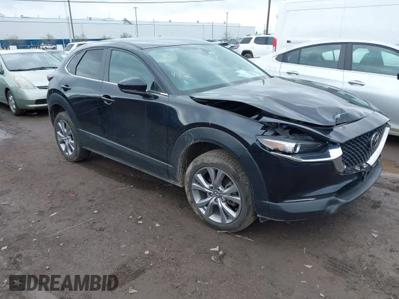 ✅ 2023 Mazda CX-30 S Select • VIN: 3MVDMBBM0PM506712 • Lot: 44841987. Listed on IAAI with 17,873 mi. Free auction sales archive from the USA and detailed vehicle history report at DreamBid. Image 1.