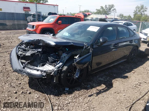 ✅ 2025 Honda Civic Sport • VIN: 2HGFE2F57SH548507 • Лот: 45145465. Опубликован ранее на IAAI с пробегом Не указан. Бесплатный доступ к архиву аукционных продаж из США и подробный отчёт об истории автомобиля на DreamBid. Изображение 2.