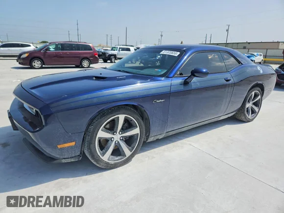 ✅ 2014 Dodge Challenger R/T • VIN: 2C3CDYBT1EH123725 • Lot: 51320656. Listed on Copart with 156,676 mi. Free auction sales archive from the USA and detailed vehicle history report at DreamBid. Image 1.