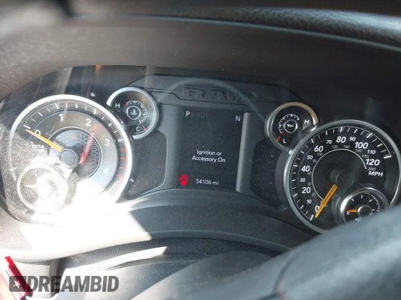 ✅ 2020 Ram 2500 Tradesman • VIN: 3C6UR5CL5LG125710 • Lot: 43217068. Listed on IAAI with 54,106 mi. Free auction sales archive from the USA and detailed vehicle history report at DreamBid. Image 7.