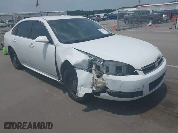 ✅ 2013 Chevrolet Impala Police • VIN: 2G1WD5E33D1198963 • Lot: 45326887. Listed on IAAI with 235,288 mi. Free auction sales archive from the USA and detailed vehicle history report at DreamBid. Image 1.