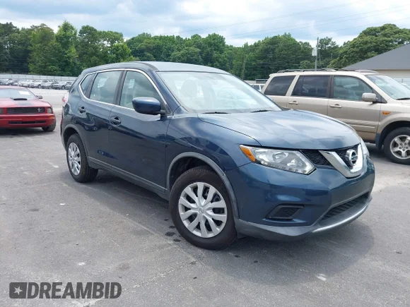 ✅ 2016 Nissan Rogue S • VIN: KNMAT2MT9GP671602 • Lot: 45480208. Listed on IAAI with 133,580 mi. Free auction sales archive from the USA and detailed vehicle history report at DreamBid. Image 1.